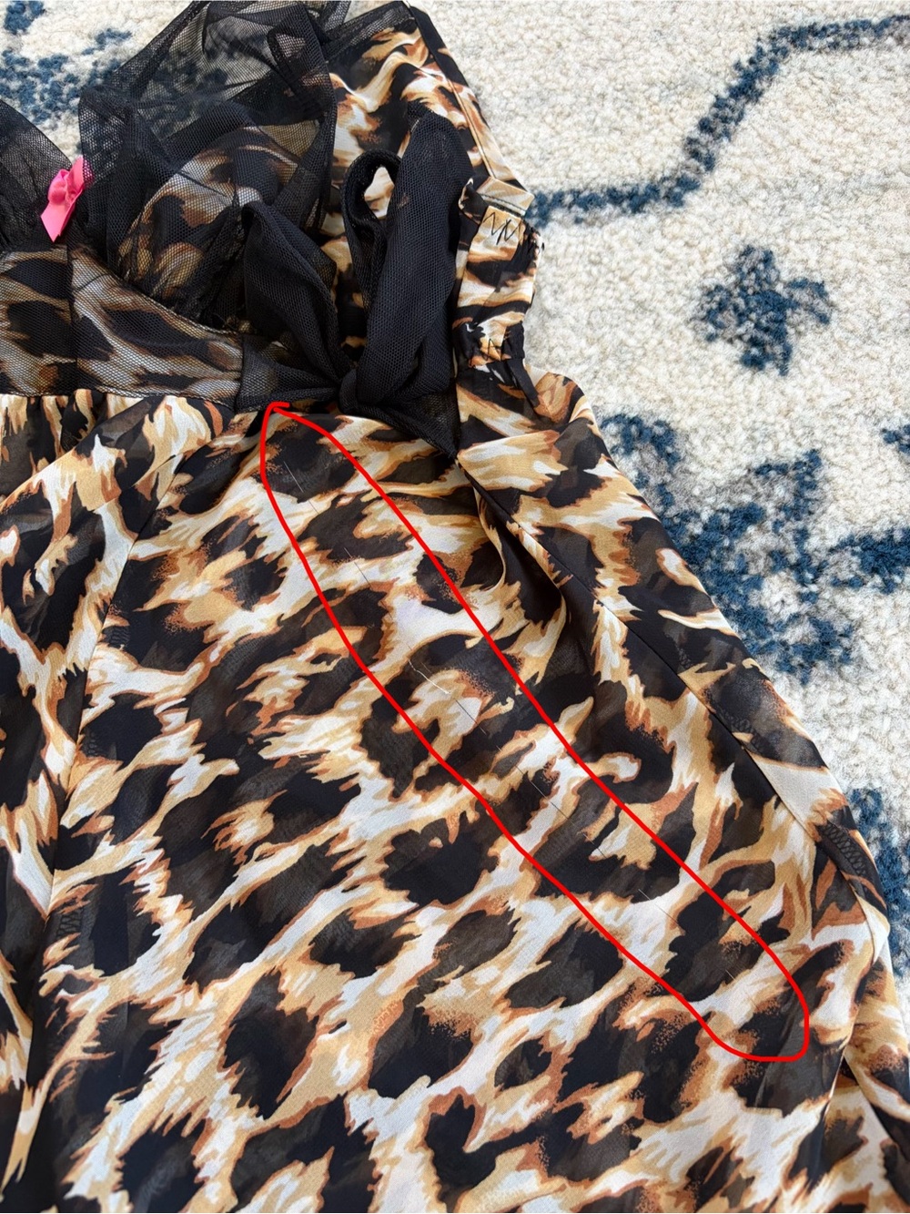 Betsy Johnson Animal Print Slip Dress MEDIUM - Picture 9 of 9